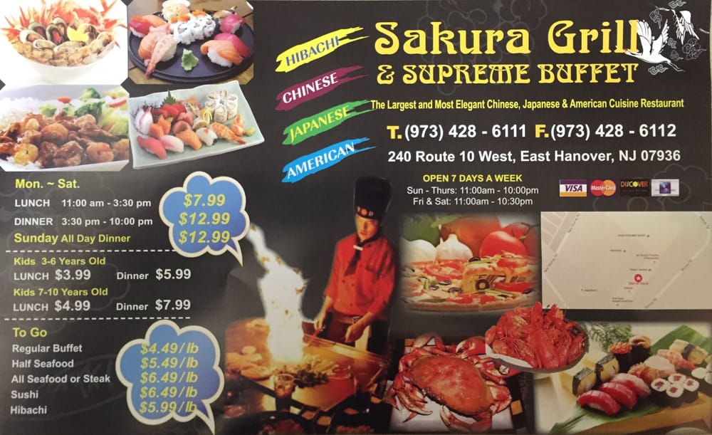 Sakura Grill & Supreme Buffet in NYC reviews, menu, reservations