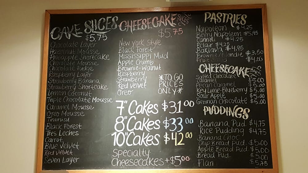Marthas Country Bakery Forest Hills Menu 1 