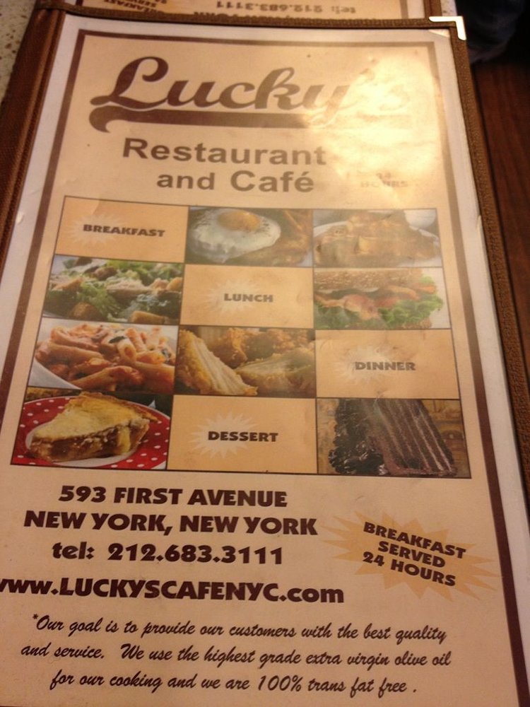 Luckys Cafe In Nyc Reviews Menu Reservations Delivery Address In